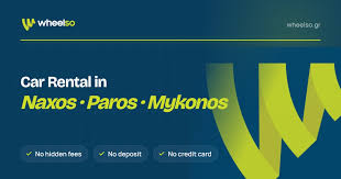 Autonoleggio a Mykonos senza carta di credito. Codice sconto DANIELA