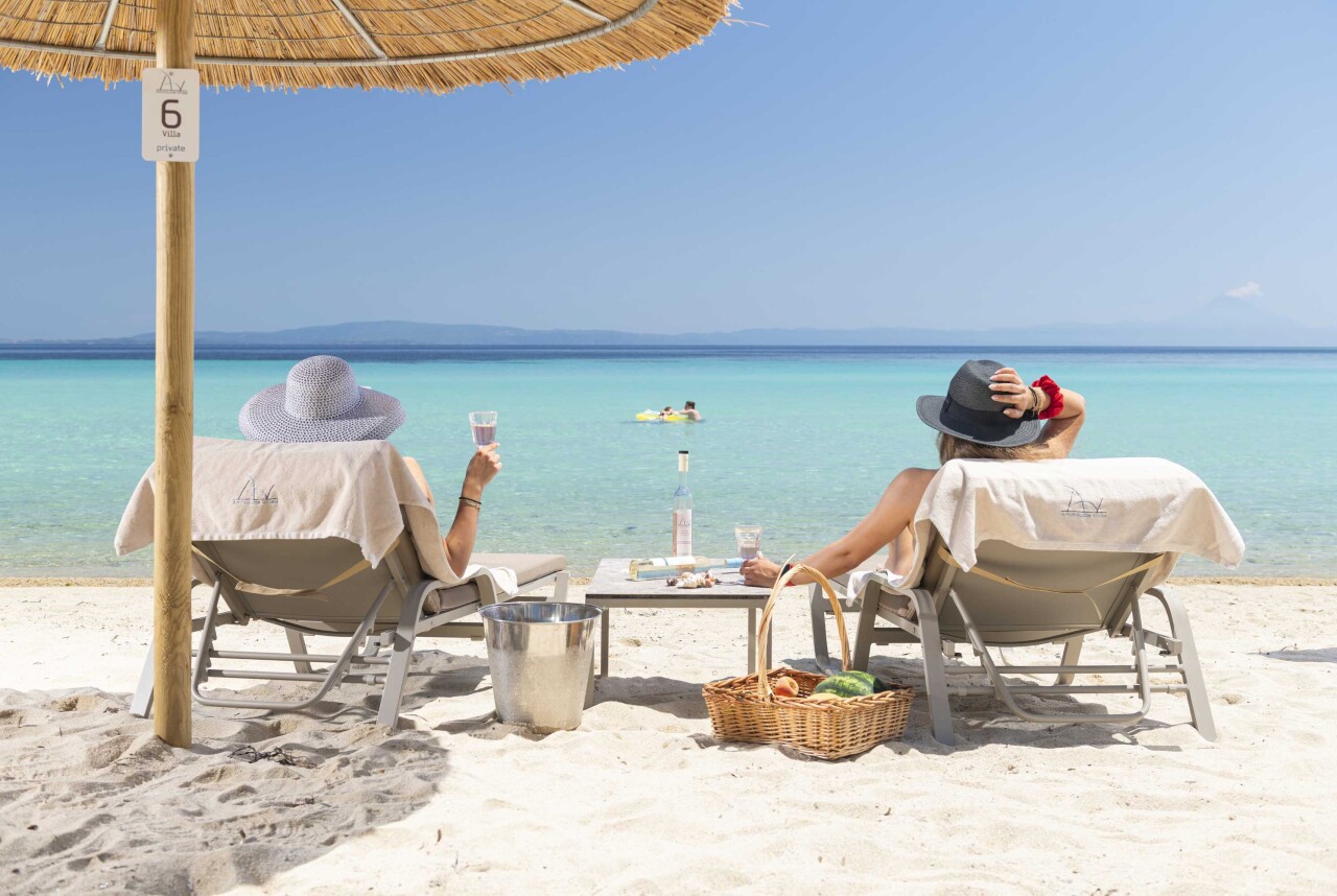 Ammouda Villas a Trani Ammouda, Sithonia, con spiaggia privata di sabbia