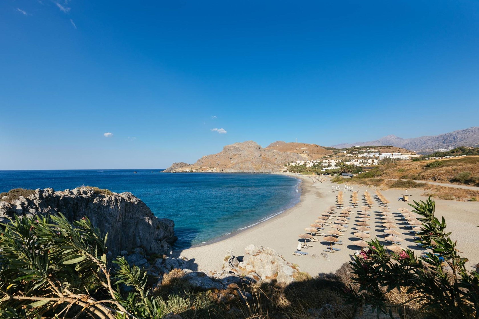 Damnoni Beach sulla costa sud di Rethymno a Creta