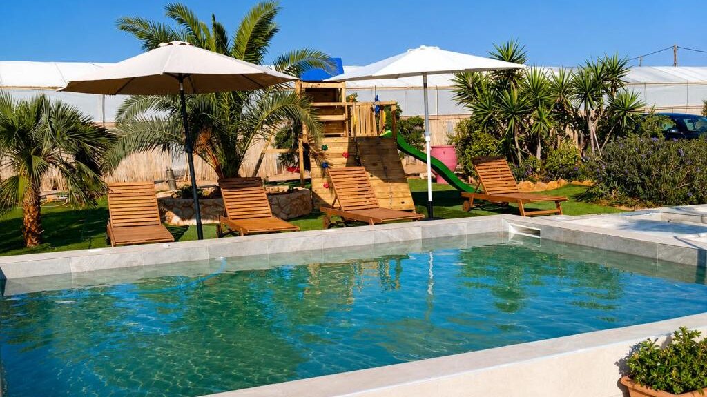Helen Beachfront Apartments, Kountoura - Paleochora, zona piscina 