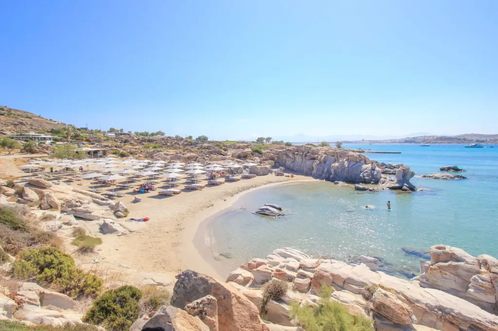 Spiaggia di Kolymbithres a Paros