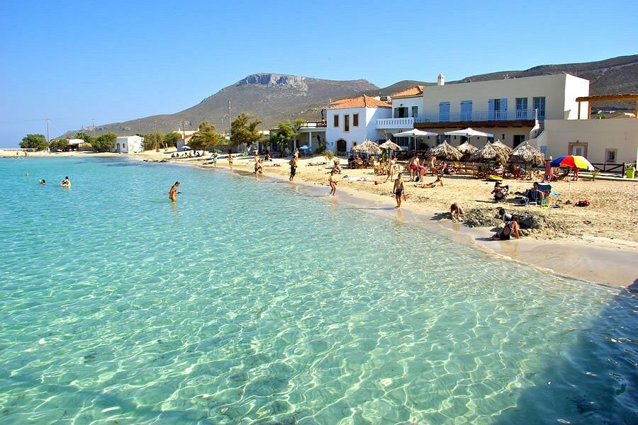 Kythira spiaggia di Diakofti, sabbia