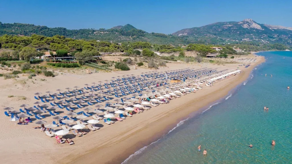 Banana Beach nella penisola di Vasilikos a Zante