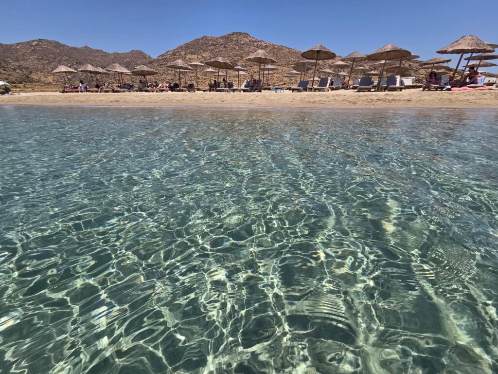 ios, Manganari spiaggia di sabbia