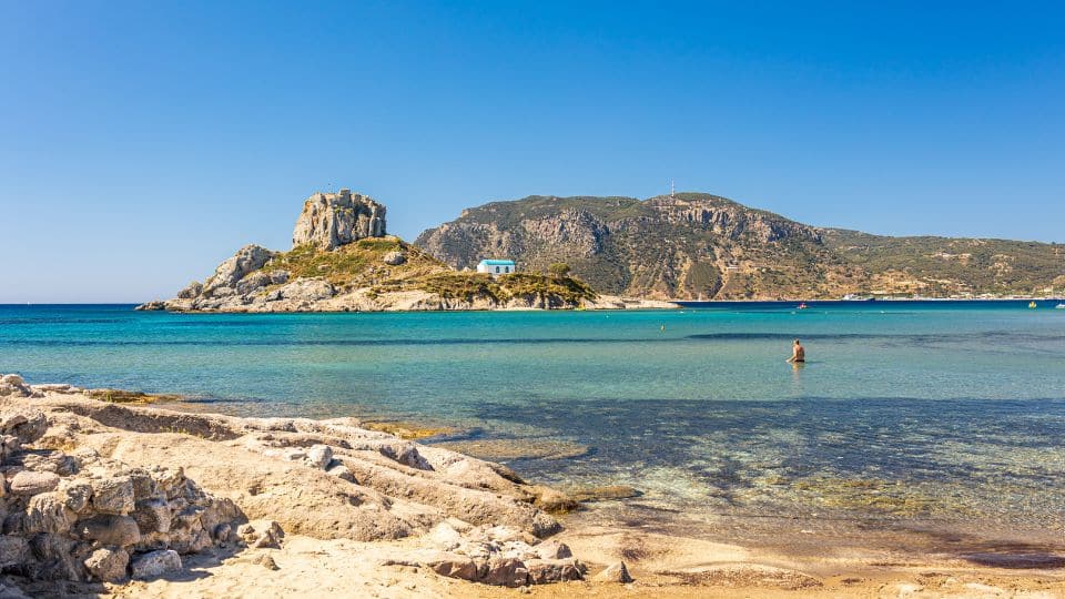 Agios Stefanos Beach a Kos nelle isole del Dodecaneso