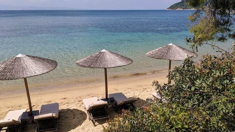 Spiaggia di Maratha Skiathos dove dormire Sporadi