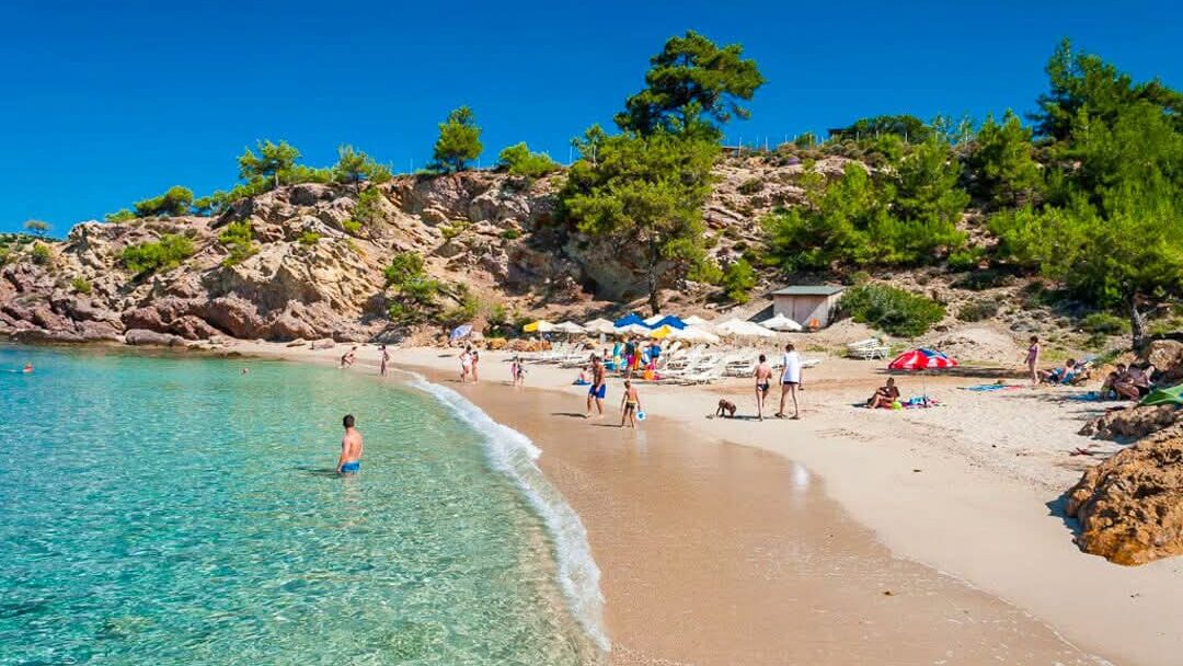Notos Beach a Thassos, piccola spiaggia di sabbia nel sud dell’isola