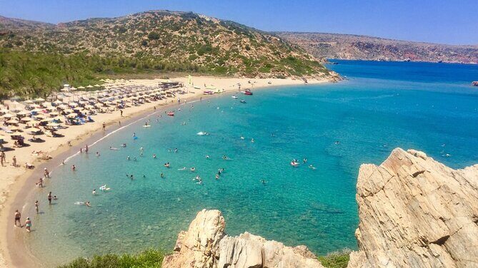 spiaggia di vai est creta dove dormire